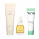 Teenage skin care set consists of (cleanser, serum and cream) Teenage skin care set consists of (cleanser, serum and cream)